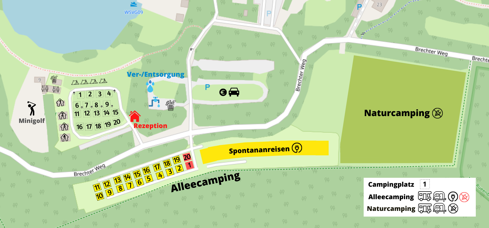 Übersicht Wohnmobilstellplatz